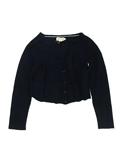 Pre-owned Velvet Kids' Cardigan Sweater In Black
