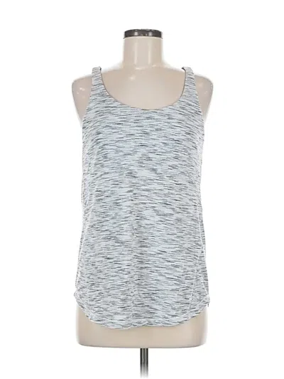 Pre-owned Lululemon Athletica Tank Top Silver Halter Neckline Tops