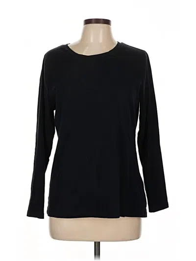Pre-owned Style & Co 3/4 Sleeve T-shirt In Black