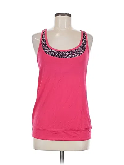 Pre-owned Lululemon Athletica Tank Top Pink Halter Neckline Tops