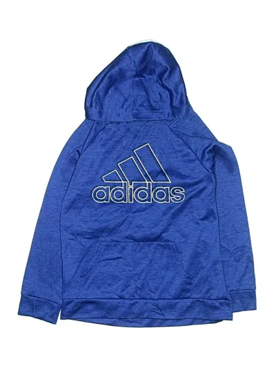Pre-owned Adidas Originals Kids' Pullover Hoodie In Blue