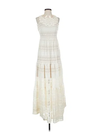 Pre-owned Eliza J Casual Dress In White