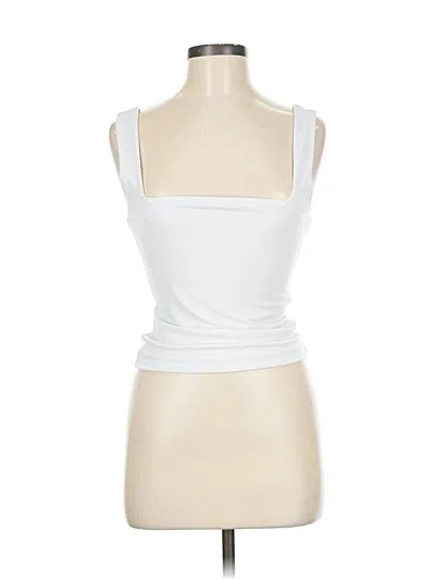 Pre-owned Leith Sleeveless Top White Strapless Neckline Tops