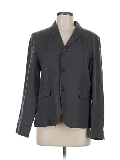 Pre-owned Zara Blazer Jacket In Gray