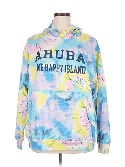 Pre-owned Assorted Brands Pullover Hoodie In Blue