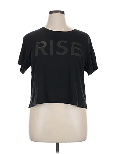 Pre-owned Athleta Short Sleeve T-shirt In Black