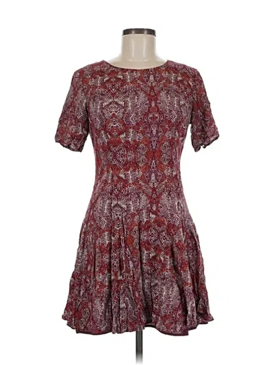 Pre-owned Forever 21 Contemporary Casual Dress In Burgundy