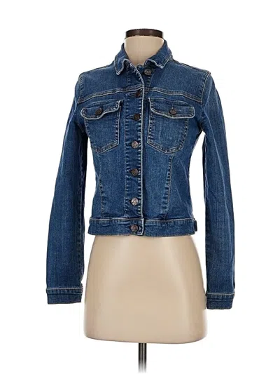 Pre-owned Kut From The Kloth Denim Jacket In Blue