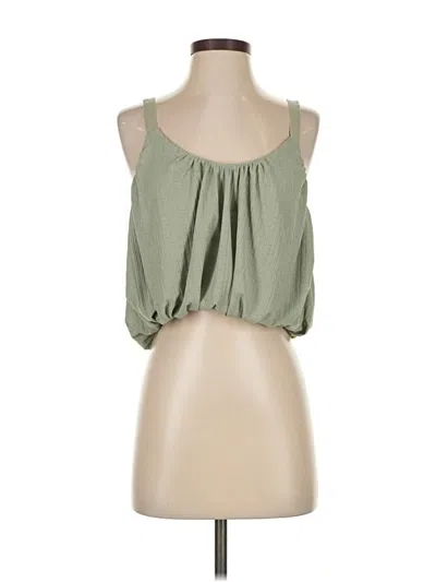 Pre-owned By Anthropologie Sleeveless Blouse In Green