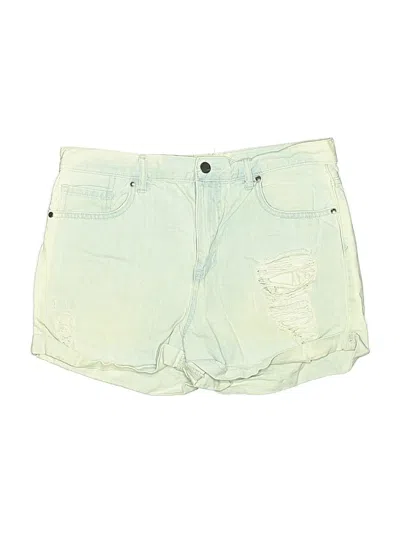 Pre-owned Forever 21 Denim Shorts In Green