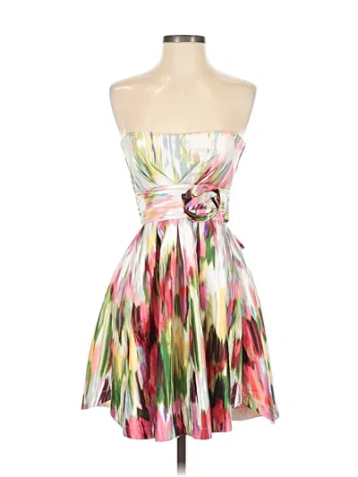 Pre-owned Teeze Me Cocktail Dress In White