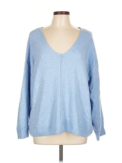 Pre-owned Vince Camuto Pullover Sweater In Blue