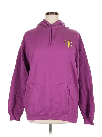 Pre-owned Assorted Brands Pullover Hoodie In Purple