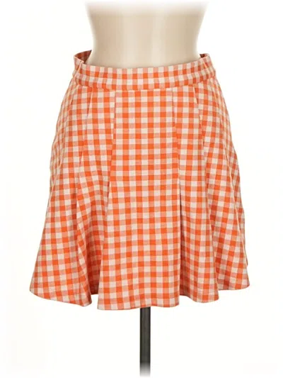 Pre-owned Free People Casual Skirt In Orange