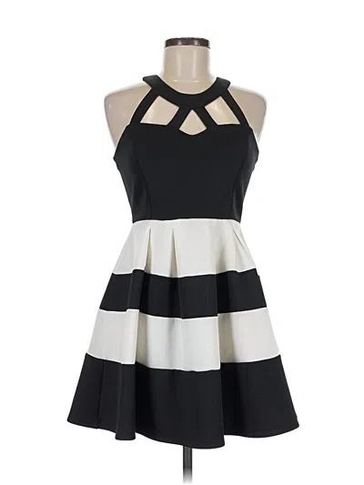 Pre-owned Crystal Doll Cocktail Dress In Black