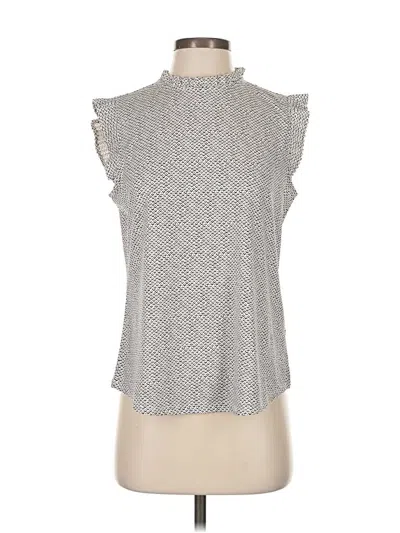 Adrianna Papell Sleeveless Blouse In Gray