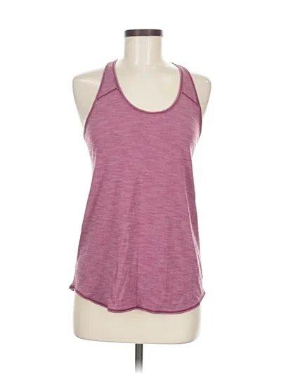 Pre-owned Lululemon Athletica Active Tank Top In Burgundy