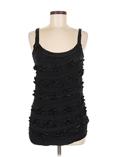 Pre-owned Express Sleeveless Top Black Scoop Neck Tops