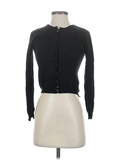 Pre-owned Patrizia Pepe Wool Cardigan Sweater In Black