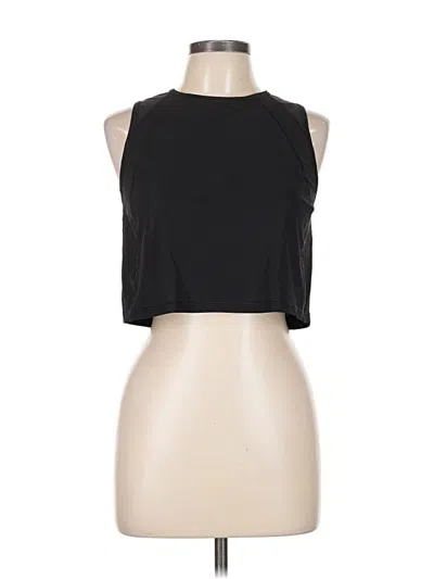 Pre-owned Lululemon Athletica Tank Top Black Halter Neckline Tops