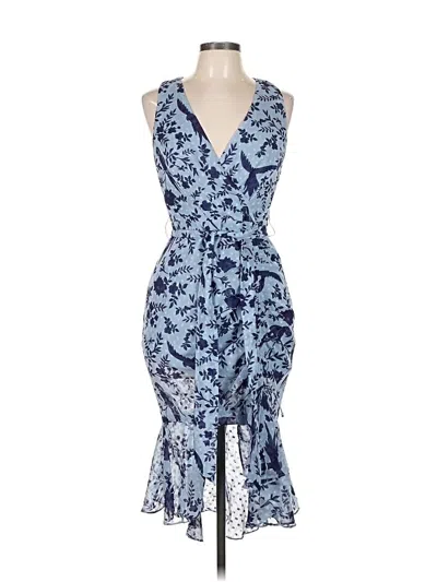 Pre-owned Eliza J Cocktail Dress In Blue