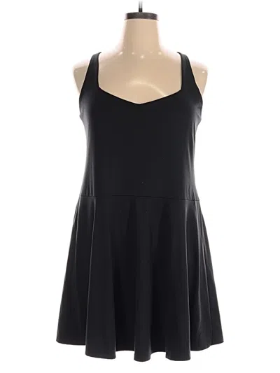 Pre-owned Girlfriend Collective Active Dress In Black