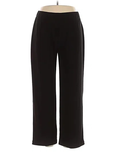 Pre-owned Ny Collection Casual Pants In Black