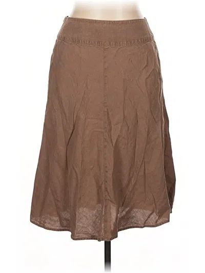 Pre-owned Jjill Casual Skirt In Brown