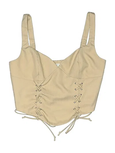 Pre-owned Nia Sleeveless Blouse In Brown