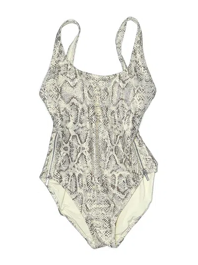 Pre-owned Carmen Marc Valvo One Piece Swimsuit In White