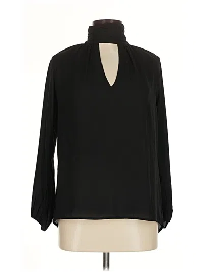 Pre-owned Veronica M Long Sleeve Blouse In Black