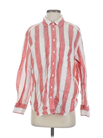 Pre-owned Gap Long Sleeve Button Down Shirt In Red