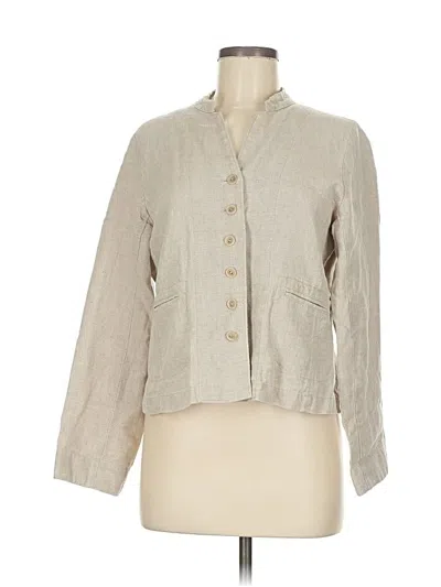 Pre-owned Eileen Fisher Jacket In Gray