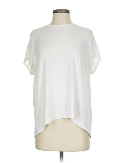 Pre-owned Athleta Short Sleeve T-shirt In White