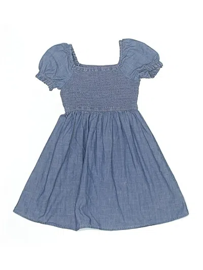 Pre-owned Crewcuts Outlet Kids' Dress In Blue