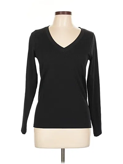 Pre-owned Athleta Long Sleeve T-shirt In Black