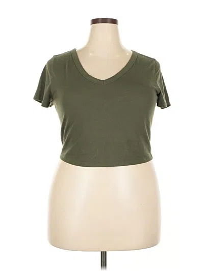 Pre-owned Wild Fable Short Sleeve T-shirt In Green