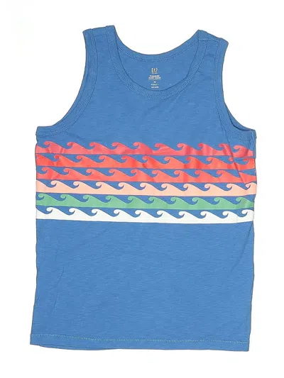 Pre-owned Gap Kids' Tank Top Blue Crew Neck Tops