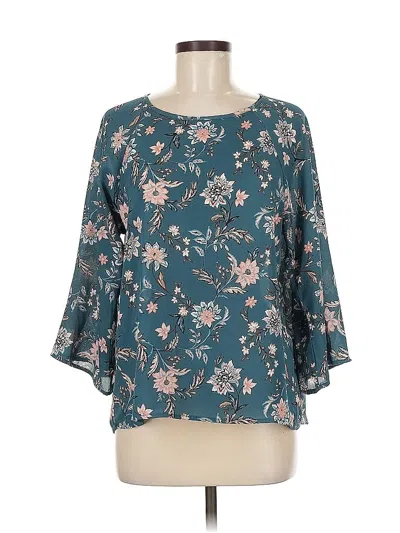 Pre-owned Papermoon 3/4 Sleeve Blouse In Blue