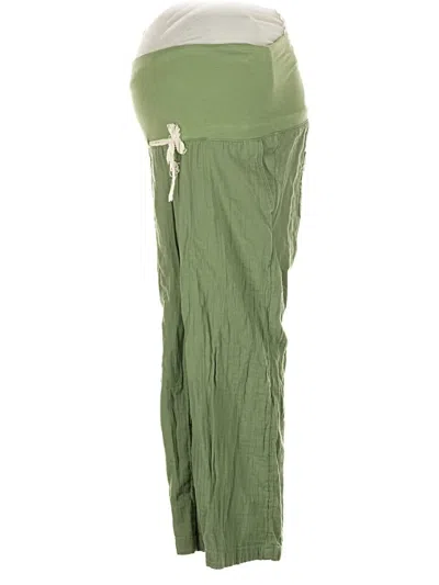 Pre-owned Old Navy - Maternity Cargo Pants In Green