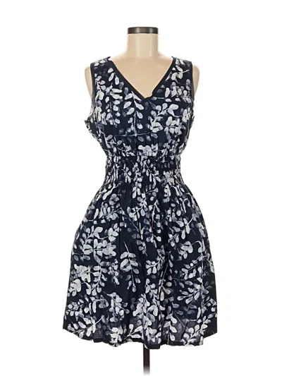 Pre-owned Simply Vera Vera Wang Casual Dress In Blue