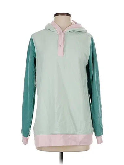 Pre-owned Lands' End Pullover Hoodie In Blue