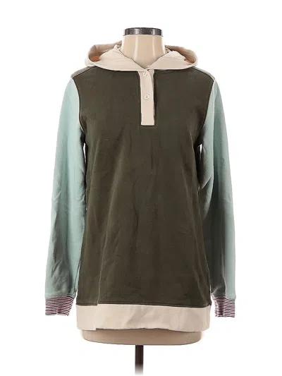 Pre-owned Lands' End Pullover Hoodie In Green