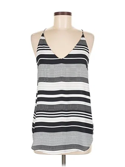 Pre-owned Ann Taylor Loft Tank Top Silver Halter Neckline Tops