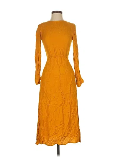 Pre-owned Trafaluc By Zara Casual Dress In Orange
