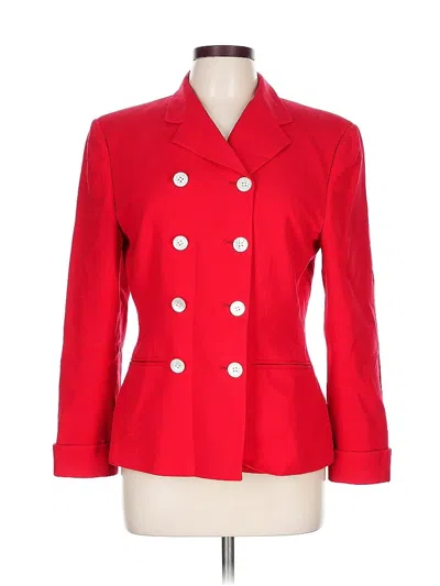 Pre-owned Ralph Lauren Wool Blazer Jacket In Red