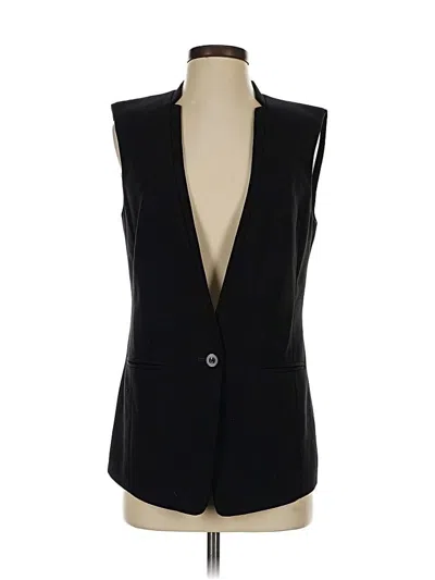 Pre-owned White House Black Market Tuxedo Vest In Black