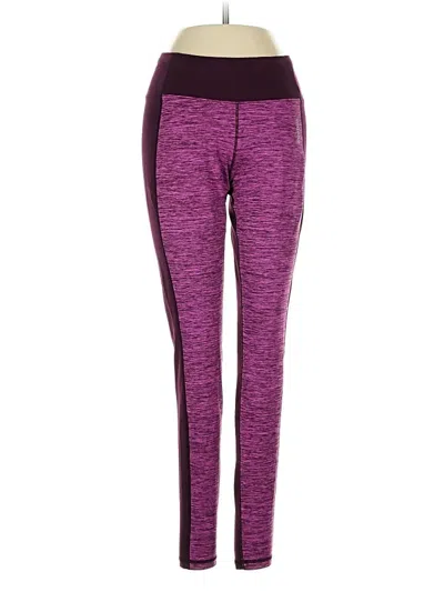 Pre-owned Reebok Active Pants In Purple