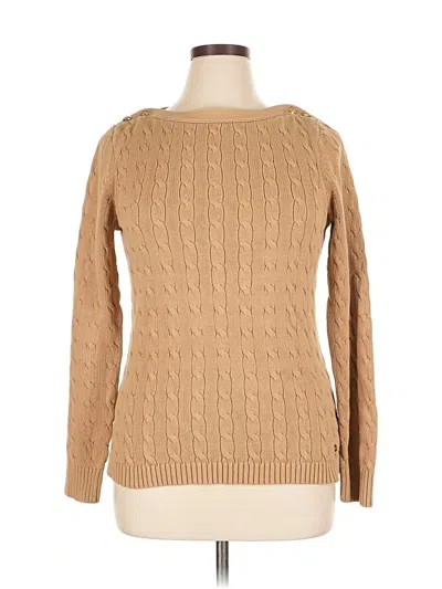 Pre-owned Polo Ralph Lauren Pullover Sweater In Brown