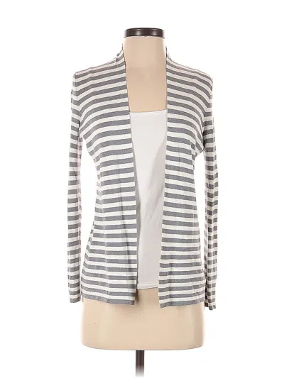 Pre-owned Banana Republic Cardigan Sweater In Silver